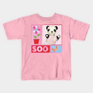 Sooty Soo Retro Floral Kids T-Shirt